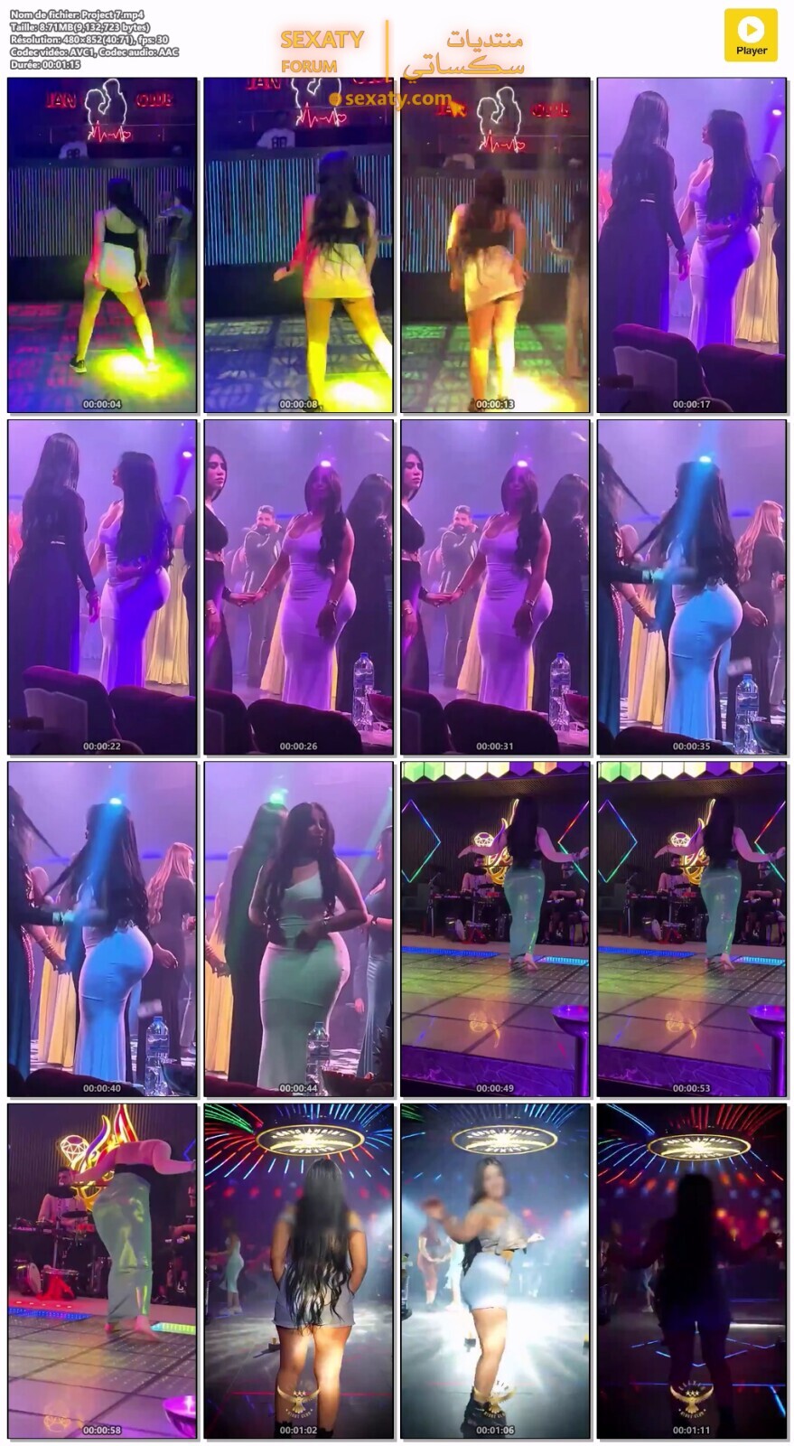 روتين العاهرات العربيات في الكباريهات و النوادي الليلية