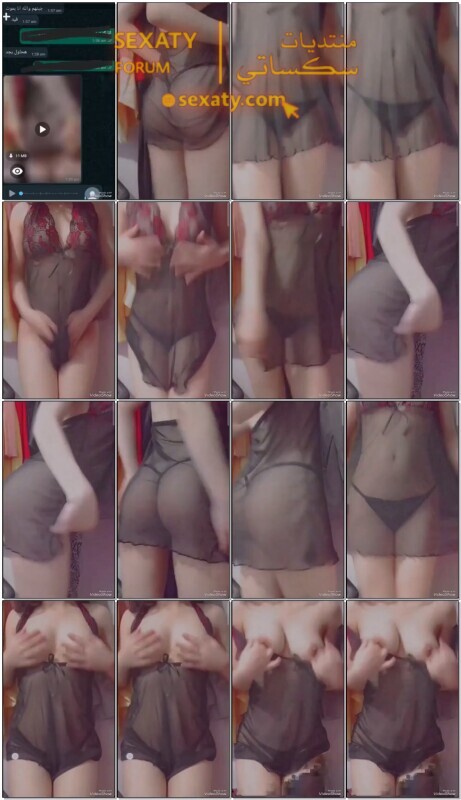 فرسة ممحونة هيجانة تعرض لخطيبها بلبس النوم و تفرجيه احلى بزاز و تتشرمط عليه بطيزها