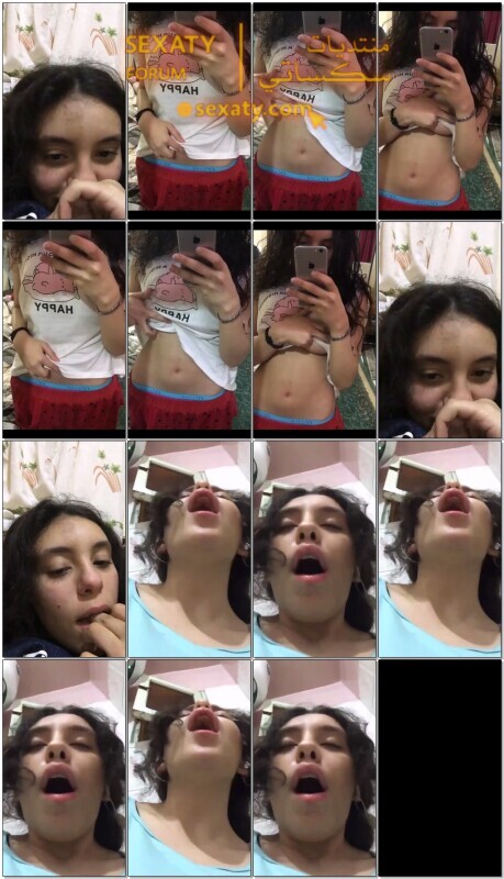 بنوتة حلوة تفرجي حبيبها على بزازها و تتشرمط و تتأوه