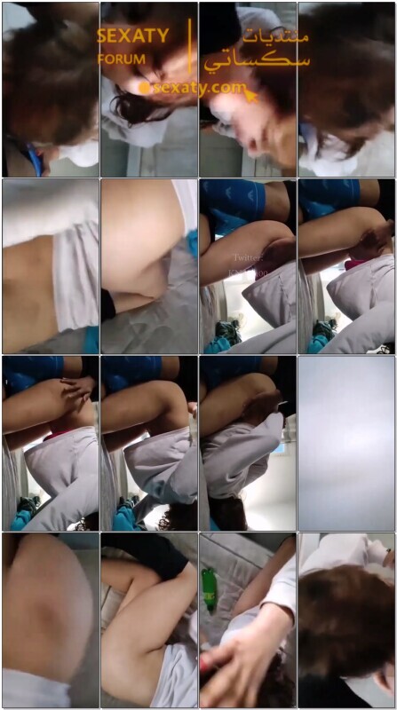 بنت حلوة مطيعة نازلة ترضع زبر صاحبها بالراحة و يقلبها خلفي و ينيكها